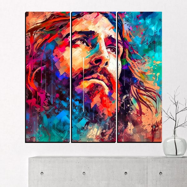 CRYSTALSIGN Jesus Christ Cross Modern Painting Wall Decorative Paintings For Home