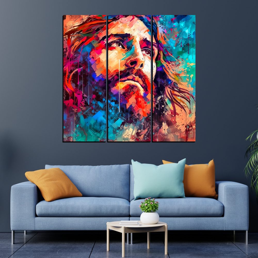 CRYSTALSIGN Jesus Christ Cross Modern Painting Wall Decorative Paintings For Home - Image 2