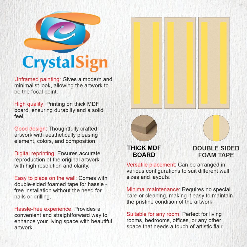 CRYSTALSIGN Romance in the Rain Wall Art | Eco-Friendly & Modern Decor for Home & Office - Image 4
