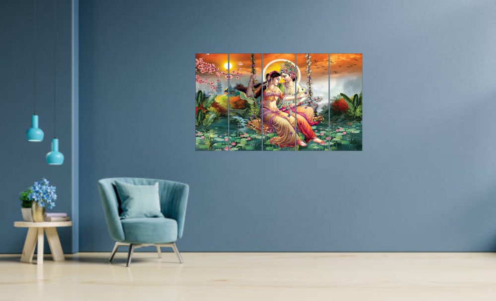 CRYSTALSIGN Radha Krishna Wall Art  | Modern Eco-Friendly Home decoration - Image 2
