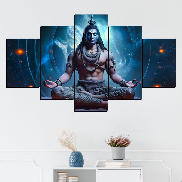CRYSTALSIGN Shiv Ji Mahadev Wall Decor Painting For Home