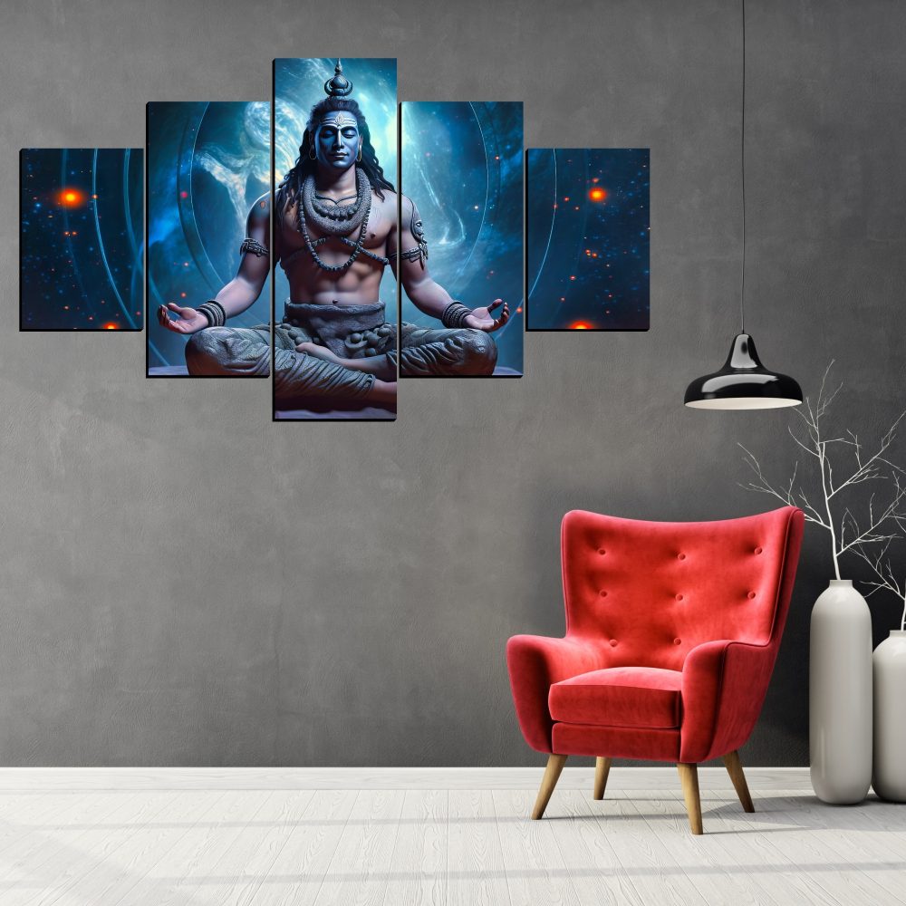 CRYSTALSIGN Shiv Ji Mahadev Wall Decor Painting For Home - Image 4