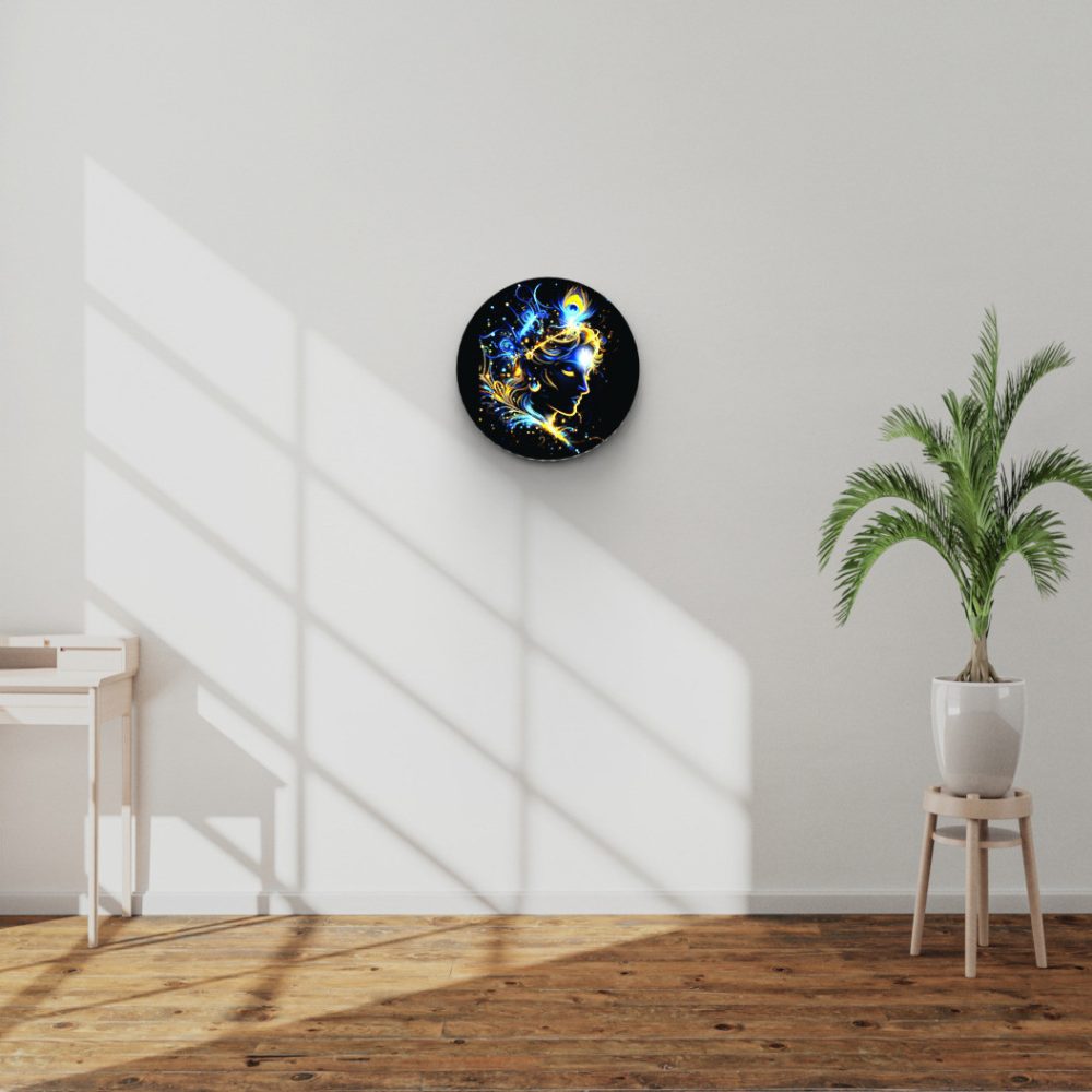 CRYSTALSIGN Beautiful Krishna LED Photo 12x12 Inches For Home Decoration& Gifting - Image 3