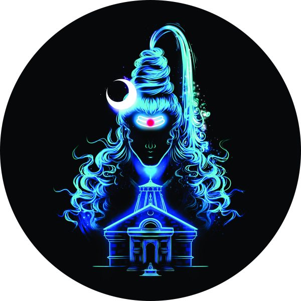CRYSTALSIGN Shiv Kedarnath LED Photo with Adaptor 12x12 Inches For Home Decoration& Gifting