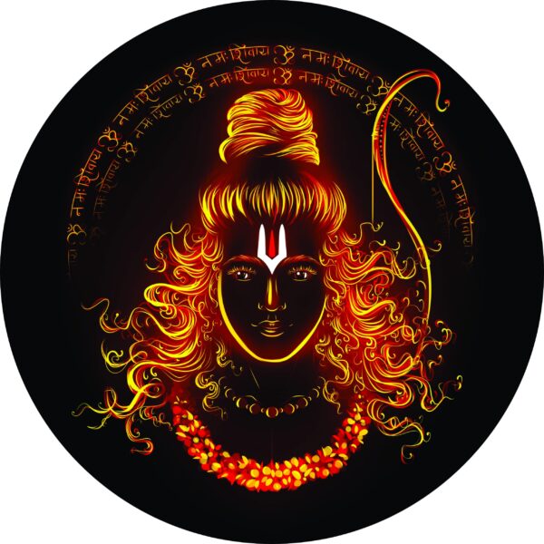 Crystalarc Shri Ram LED Photo with Adaptor 12x12 Inches For Home Decoration& Gifting