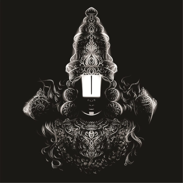 Crystalarc Beautiful Balaji LED Photo 12x12 Inches For Home Decoration& Gifting