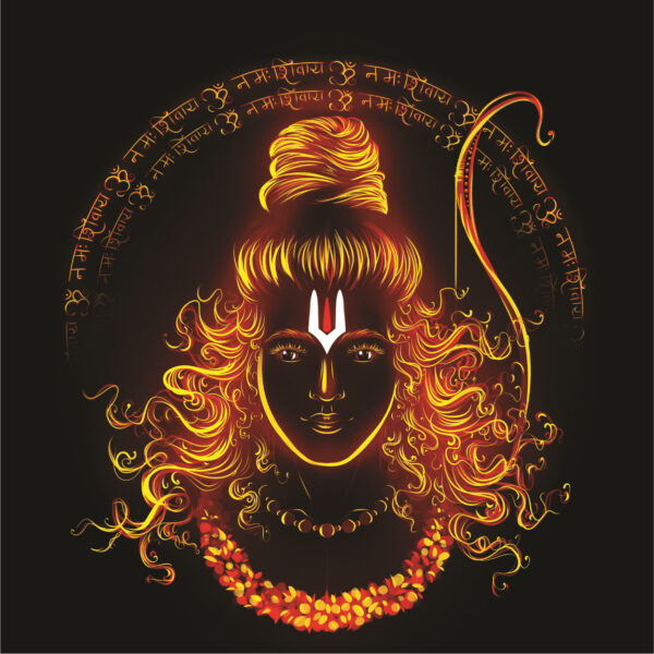 Crystalarc Beautiful Shri Ram LED Photo 12x12 Inches For Home Decoration& Gifting